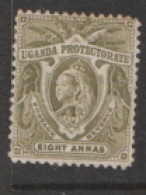 Uganda  1898   SG 98  8a Grey Green    Mounted Mint - Ouganda (...-1962)