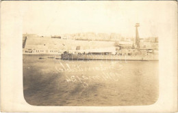 T2 1916 Osztrák-magyar Haditengerészet Cirkálója / K.u.K. Kriegsmarine Kreuzer / WWI Austro-Hungarian Navy Cruiser. Phot - Unclassified