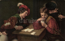 ** T2 'Der Falschspieler' / 'The Cheater' Card Game, Stengel 29723. Litho S: Michelangelo Da Caravaggio (fl) - Zonder Classificatie
