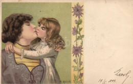 T2 1899 Mother And Daughter, Floral Litho S: Mailick - Zonder Classificatie