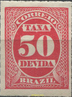 675798 HINGED BRASIL 1890 SELLOS DE TASA - Neufs