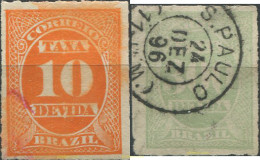 675817 USED BRASIL 1890 SELLOS DE TASA - Unused Stamps