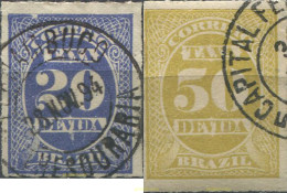 675819 USED BRASIL 1890 SELLOS DE TASA - Unused Stamps