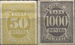 675826 HINGED BRASIL 1890 SELLOS DE TASA - Unused Stamps