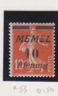 Memel Michel-nr. 53 * - Other & Unclassified