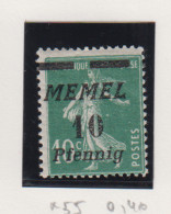 Memel Michel-nr. 55 * - Other & Unclassified