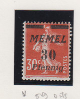 Memel Michel-nr. 59 * - Other & Unclassified