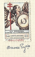 Timbre   France- - Croix Rouge  - Erinnophilie -comIte National De Defense  La Tuberculose - 1936- 64 Basses Pyrenees - Tuberkulose-Serien