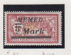 Memel Michel-nr. 67 * - Altri & Non Classificati