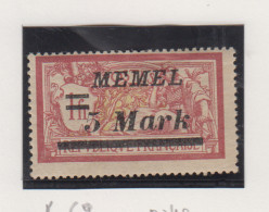Memel Michel-nr. 69 * - Other & Unclassified