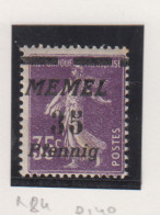 Memel Michel-nr. 84 * - Other & Unclassified