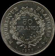 LaZooRo: France 50 Francs 1977 UNC - Silver - 50 Francs