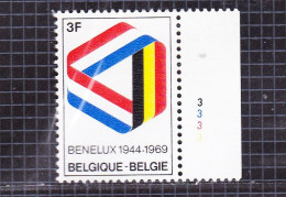 1969 Nr 1500** Plaatnummer :3. BENELUX 25jaar - 1961-1970