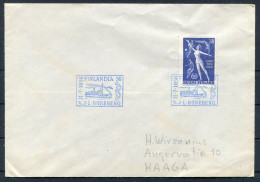 1956 Finland "Finlandia '56" RUNEBERG Steamship Cover  - Briefe U. Dokumente
