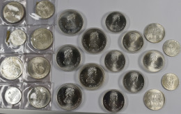 Alle Welt: Sammlung Silbermünzen Mit CAD Aus Montreal, ATS Gedenkmünzen, Einem M - Verzamelingen & Kavels