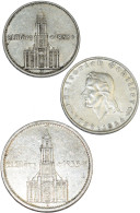 Drittes Reich: 2 Reichsmark 1934 F, Schiller, Jaeger 358. Vorzüglich, Dabei Noch - Autres & Non Classés