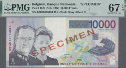 Belgium: Banque Nationale De Belgique, 10.000 Francs ND(1997) SPECIMEN, P.152s, - Sonstige & Ohne Zuordnung