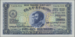 Ethiopia: Bank Of Ethiopia, 2 Thalers 1933, P.6, Almost Perfect With Tiny Dent U - Aethiopien