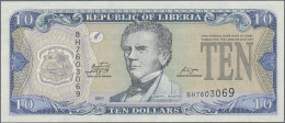 Liberia: National Bank Of Liberia, Lot With 13 Banknotes, 1991-2011 Series, 5-10 - Liberia