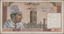 Morocco: Banque Du Maroc, Lot With 7 Banknotes, Series 1960-1985, With 5 And 10 - Morocco