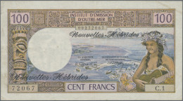 New Hebrides: Institut D'Émission D'Outre-Mer – NOUVELLES HEBRIDES, Lot With 5 B - Nieuwe-Hebriden