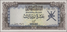 Oman: Central Bank Of Oman, Lot With 7 Banknotes, 1977 And 1985 Series, With 100 - Oman