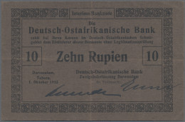 Deutschland - Kolonien: Deutsch-Ostafrikanische Bank, Lot Mit 3 Banknoten, Dabei - Sonstige & Ohne Zuordnung