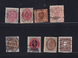 Denmark 1853 And Up Small Selection Used CV $53 15822 - Collections