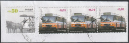 Fragment - Transport Traimway "Americano" & Bus -|- Mundifil Nºs - 3524 + 3919 - Postmark 2014 - Usati