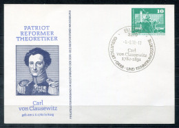 DDR Privatpostkarte "Carl Von Clausewitz" Mit SoSt. BURG = Geburtsort - GDR / RDA - Private Postcards - Used