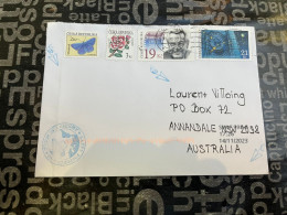 12-1-2024 (1 X 4)  3 Letters Posted From Czech Republic To Australia (2023) With Many Stamps (1 Registered) - Lettres & Documents