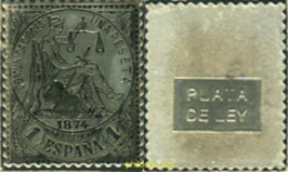350966 MNH ESPAÑA 1874 ALEGORIA DE LA JUSTICIA - Unused Stamps