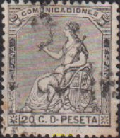 613183 USED ESPAÑA 1873 CORONA MURAL Y ALEGORIA A LA REPUBLICA - Unused Stamps