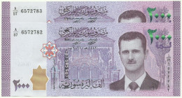 Syria - 2 X 2000 Syrian Pounds - 2021 / AH 1442 - Pick 117.NEW - Unc. - Serie A/57 - 2.000 - Syrie