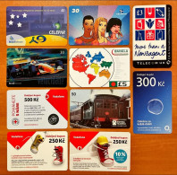 10 Different Phonecards - Telekom-Betreiber