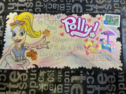 14-1-2024 (1 X 11) 1 Letter Posted Within Australia - Decorated Envelope (to Barbie Magazine) Hand Decorated - Brieven En Documenten