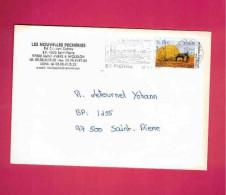 Lettre De 2001 Pour SPM - YT N° 742 - Ramassage Du Foin - Covers & Documents