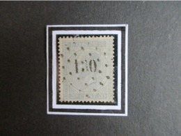 Nr 18A - Leopold II -  Centrale Puntstempel 130 Florennes - Coba + 8 - 1865-1866 Profiel Links