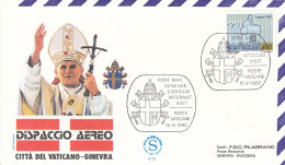 VATICAN Cover 2-139,popes Travel 1982 - Covers & Documents