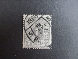 Nr 43 - Liggende Leeuw - Centrale Dagbladstempel Bruxelles 5 - 1889 - 1869-1888 Lion Couché (Liegender Löwe)