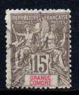 Grande Comore   - 1900 -  Type Sage  - N° 15  -  Oblitéré - Used - Used Stamps