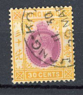 H-K  Yv. N° 126 ; SG N°127 Fil CA Mult Script (o) 30c Ocre Et Violet-jaune- George V Cote 1,75 Euro BE  2 Scans - Gebraucht