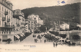 SUISSE -  Quai In Brunnen - Animé - Dos Non Divisé - Carte Postale Ancienne - Ingenbohl