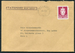 1983 Norway Statspost Kolboton Oslo Official OFF.SAK Cover - Cartas & Documentos