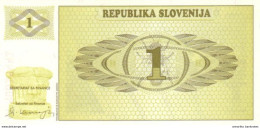 Slovenia 1 Tolar ND (1990), UNC (P-1a, B-201a) - Slovenia