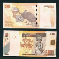 CONGO DR (KINSHASA) - 30/05/2013 5000f Guinea Fowl ERROR No Serial Number UNC - Democratische Republiek Congo & Zaire