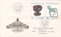 ARCHITECTURE 1977 COVERS 1 FDC CIRCULATED Tchécoslovaquie - Lettres & Documents