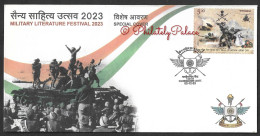 INDIA 2023 Military Literature Festival,Army,Navy,Anchor,Tak,Victory, Special Cover (**) Inde Indien - Covers & Documents
