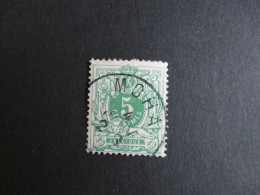 Nr 45 - Centrale Stempel Moha - Coba + 8 - 1869-1888 Lion Couché (Liegender Löwe)