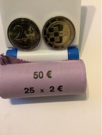 Pièce Commémorative 2 Euro  Croatie  2023  UNC  " Entrée Dans La Zone Euro " - Croacia